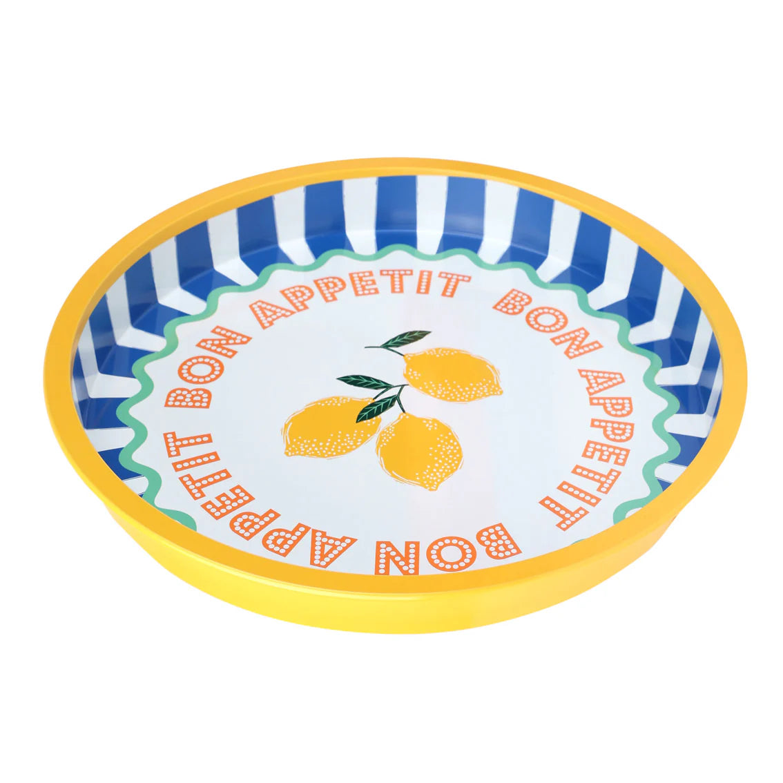 Bon Appetit Lemon Tin Tray