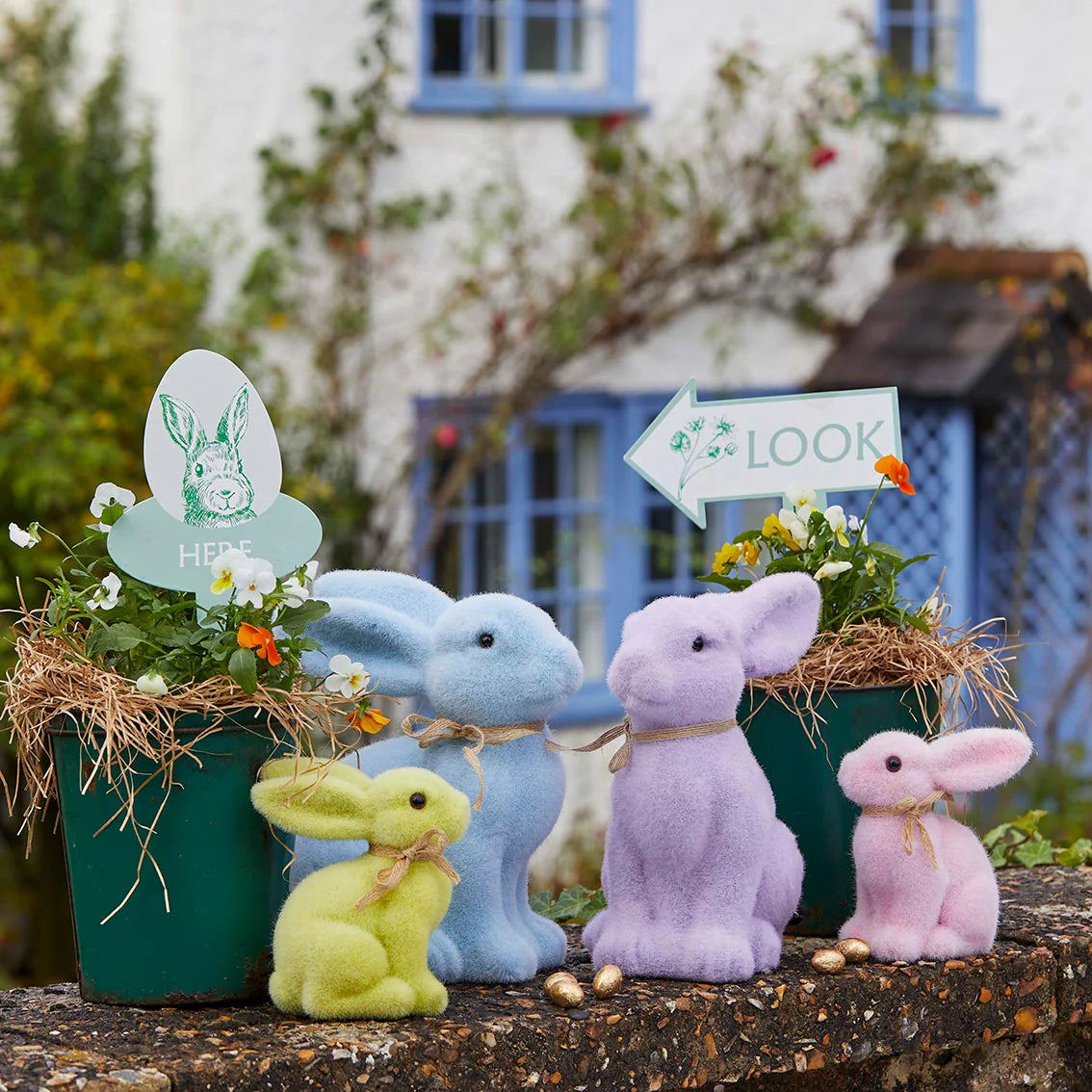 Spring Bunny Table Decoration - BLUE