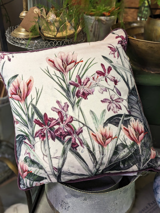 Purple Florals Cushion