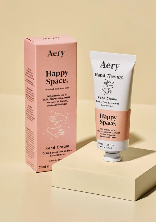 HAPPY SPACE HAND CREAM - ROSE GERANIUM AND AMBER