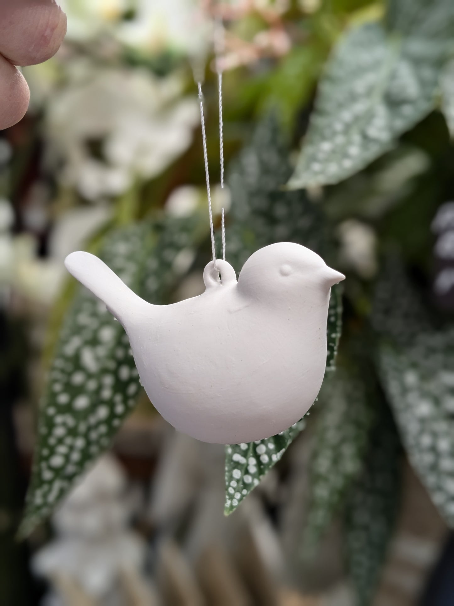 Airdrie Bird Baubles - Set of 3 White