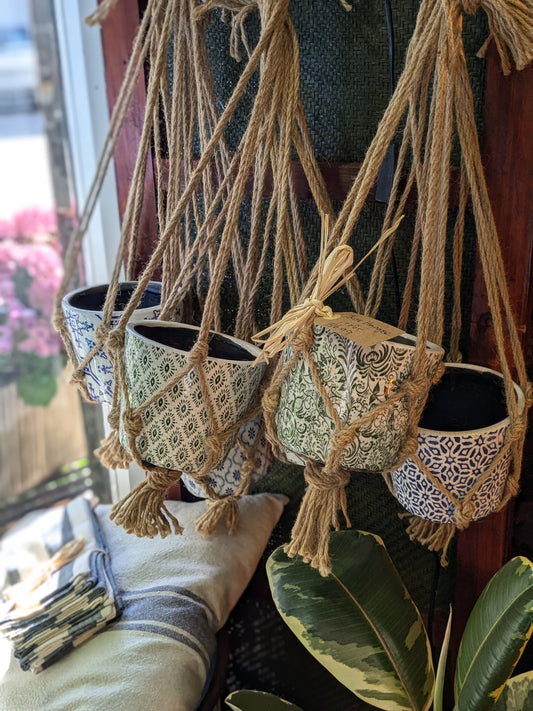 Jute Hanger and Pot