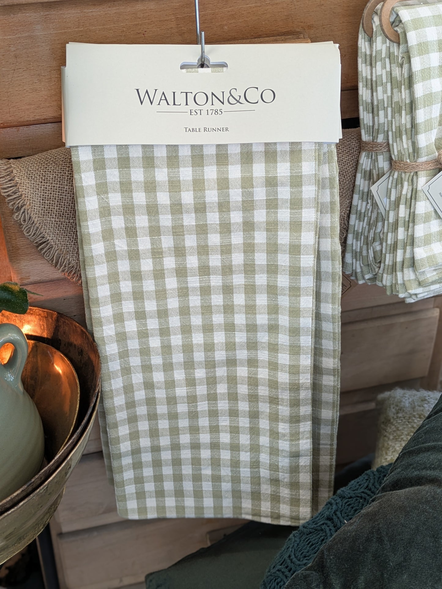 Gingham Table Runner (40x180cm)