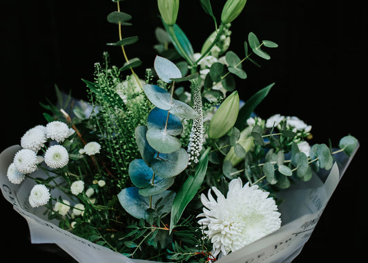 Classic White Hand-tied Bouquet